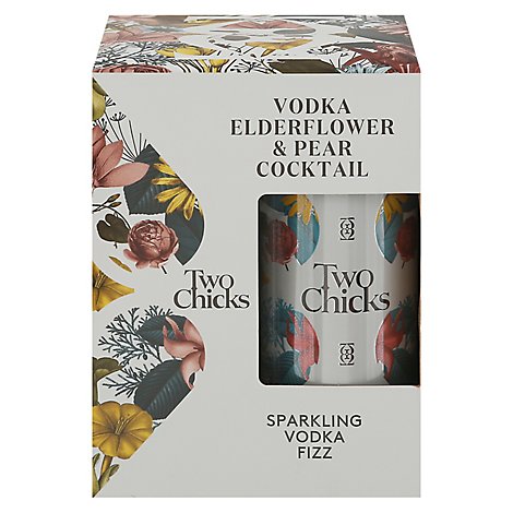 Two Chicks Sparkling Vodka Pear & Elderflower Rtd - 355 Ml