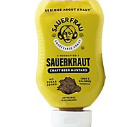 Sauer Frau Sauerkraut Squeezable Craft Beer Mustard - 18 Oz