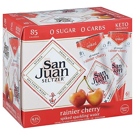 San Juan Rainer Cherry Seltzer - 6-12 Fl. Oz.