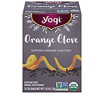 Yogi Tea Bags Orange Clove 16 Count - 1.12 Oz
