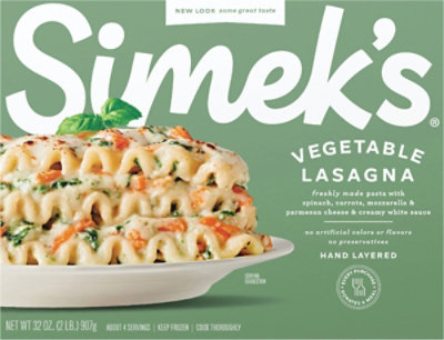SIMEKS Lasagna All Natural Vegetable - 32 Oz - Image 2