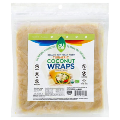 Nuco Coconut Wraps Organic Turmeric 5 Count - 2.47 Oz - Image 1