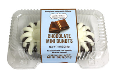 Chocolate Mini Bundt 2ct - 10 Oz