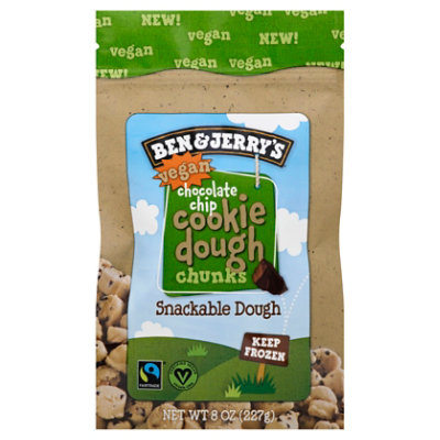Ben & Jerrys Vegan Chocolate Chip Cookie Dough Chunks - 8 Oz