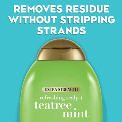 OGX Extra Strength Refreshing Scalp + Teatree Mint Shampoo - 13 Fl. Oz. - Image 3
