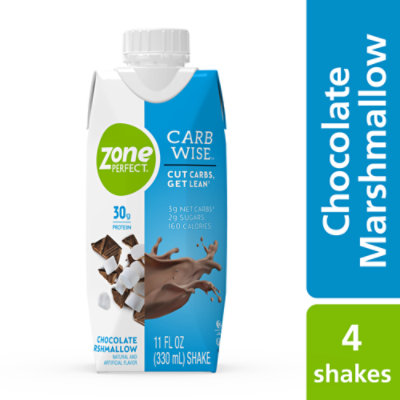 ZonePerfect Carb Wise Shake Ready To Drink Chocolate Marshmallow - 4-11 Fl. Oz.