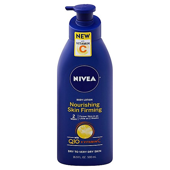 Nivea Body Lotion Nourishing Skin Firming With Q10 + Vitamin C - 16.9 Fl. Oz.