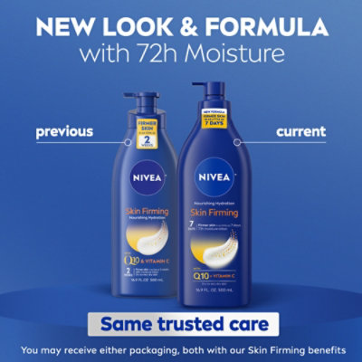 Nivea Body Lotion Nourishing Skin Firming With Q10 + Vitamin C - 16.9 Fl. Oz. - Image 2