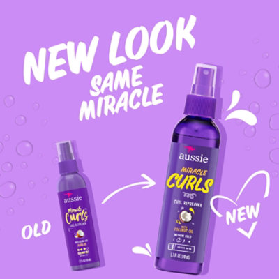 Aussie Miracle Curls Refresher Spray Gel with Coconut & Jojoba Oil - 5.7 Fl. Oz. - Image 2