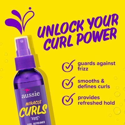 Aussie Miracle Curls Refresher Spray Gel with Coconut & Jojoba Oil - 5.7 Fl. Oz. - Image 3