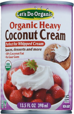 Lets Do Organic Coconut Cream Organic Heavy - 13.5 Fl. Oz. - Image 1