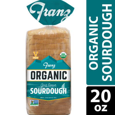 Franz Organic Sandwich Bread Thin Sliced Gold Coast Sourdough Bread - 20 Oz