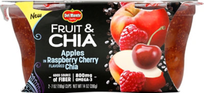Del Monte Fruit & Chia Apple In Raspberry Cherry Flavored Chia - 2-7 Oz - Image 2