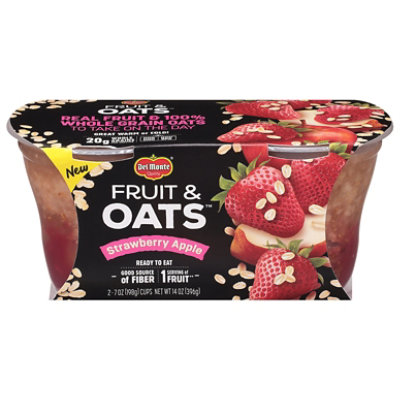 Del Monte Fruit & Oats Strawberry Apple - 2-7 Oz