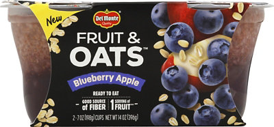 Del Monte Fruit & Oats Blueberry Apple - 2-7 Oz