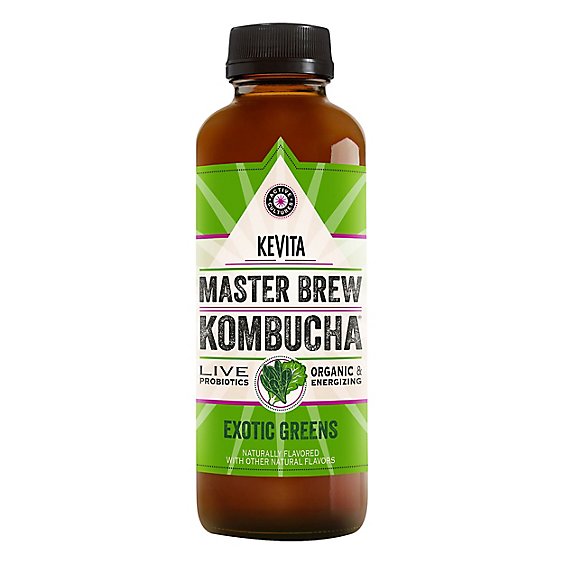 KeVita Kombucha Master Brew Exotic Greens - 15.2 Fl. Oz.