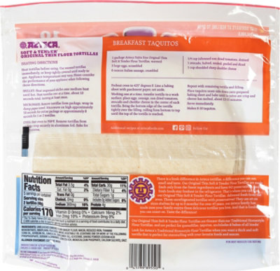 Azteca Tortillas Flour Soft Taco Size 10 Count - 8.5 Oz - Image 6