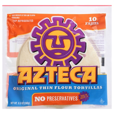 Azteca Tortillas Flour Soft Taco Size 10 Count - 8.5 Oz - Image 2