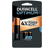 Duracell Optimum 1.5V Alkaline AA Batteries - 4 Count