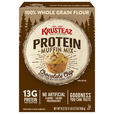 Krusteaz Protein Chocolate Chip Muffin Mix - 16.22 Oz