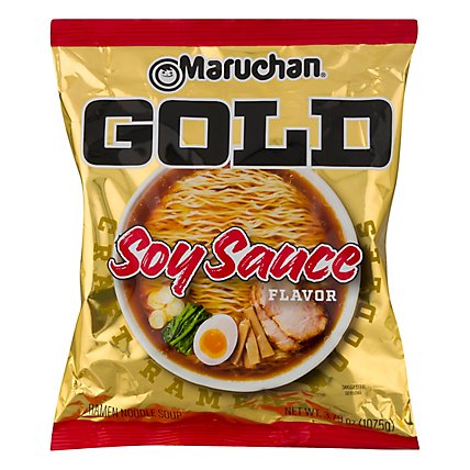 Maruchan Gold Ramen Noodle Soup Soy Sauce - 3.79 Oz - Image 1