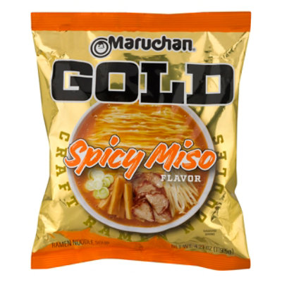 Maruchan Gold Ramen Noodle Soup Spicy Miso - 4.21 Oz - Image 1