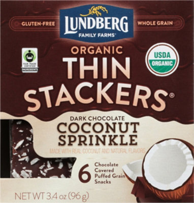 Lundberg Rice Cake Drk Chc Ccnt - 3.4 Oz - Image 2