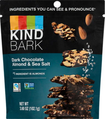 KIND Bark Dark Chocolate Almond & Sea Salt - 3.6 Oz - Image 2