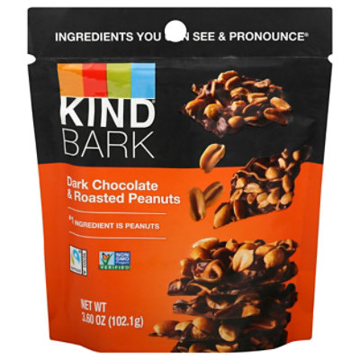 KIND Bark Dark Chocolate & Roasted Peanuts - 3.6 Oz - Image 2