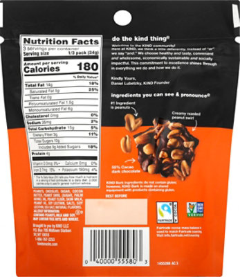 KIND Bark Dark Chocolate & Roasted Peanuts - 3.6 Oz - Image 5