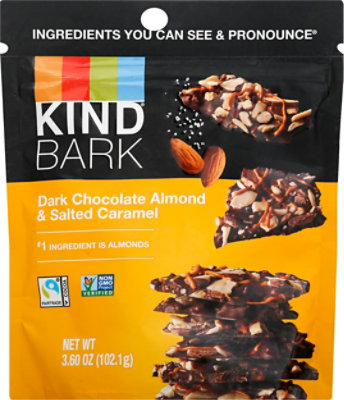 KIND Bark Dark Chocolate Almond & Salted Caramel - 3.6 Oz - Image 2