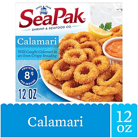 Seapak Calamari Breaded With Tomato Romano Sauce - 12 Oz