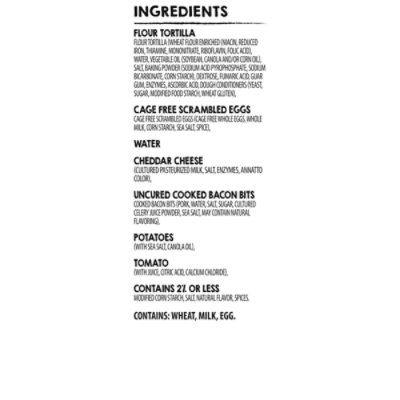 Artisan Bistro Egg Cheese & Uncured Bacon Breakfast Burrito - 6 Oz - Image 6