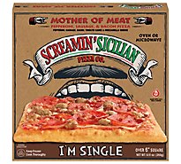 Screamin Sicilian Pizza Im Single Mother Of Meat Frozen - 9.51 Oz