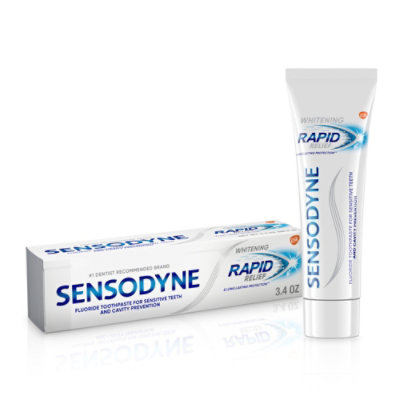 Sensodyne Rapid Relief Extra Whitening Toothpaste - 3.4 Oz - Image 3