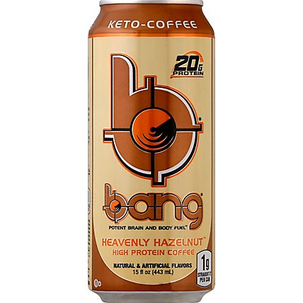 Bang Coffee High Protein Heavenly Hazelnut - 15 Fl. Oz. - Image 2