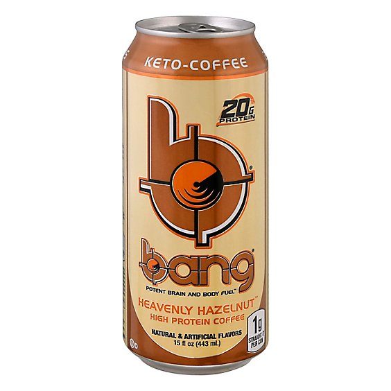 Bang Coffee High Protein Heavenly Hazelnut - 15 Fl. Oz.