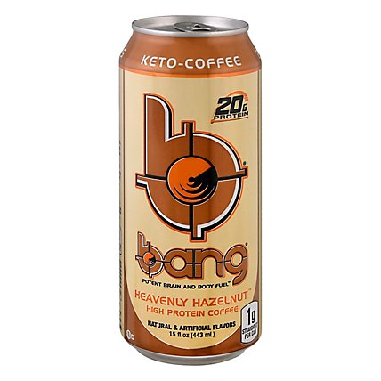 Bang Coffee High Protein Heavenly Hazelnut - 15 Fl. Oz. - Image 1