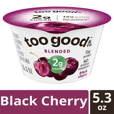 Too Good & Co. Cherry Low Fat Lower Sugar Gluten Free Greek Yogurt - 5.3 Oz - Image 1