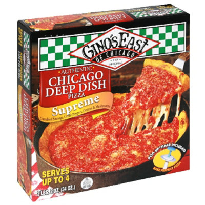 Ginos East of Chicago Pizza Chicago Deep Dish Supreme Frozen - 32 Oz - Image 1