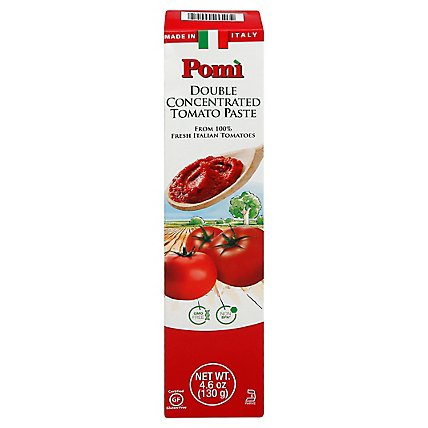 Pomi Tomato Paste Dbl Tube - 4.6 Oz - Image 3