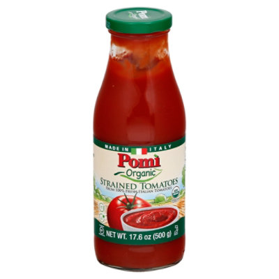 Pomi Organic Tomatoes Strained - 17.6 Oz