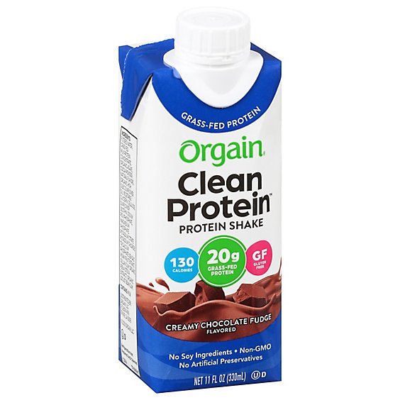 Orgain Grass Fed Protein Shake Chocolate - 11 Oz