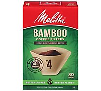Melitta Coffee Filters Cone Bamboo No. 4 - 80 Count