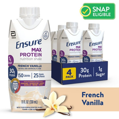 Ensure Max Protein Nutrition Shake Ready To Drink French Vanilla - 4-11 Fl. Oz. - Image 1