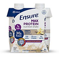 Ensure Max Protein Nutrition Shake Ready To Drink French Vanilla - 4-11 Fl. Oz. - Image 1