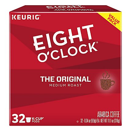 Eight O Clock Coffee Arabica K-Cup Pods Medium Roast The Original - 32-0.34 Oz - Image 1