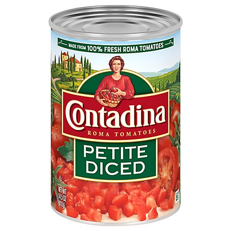 Contadina Petite Cut Diced Tomatoes In Rich Tomato Juice - 14.5 Oz