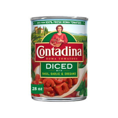 Contadina Tomatoes Roma Style Diced With Italian Herbs - 14.5 Oz - Image 1