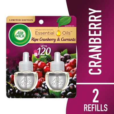 Air Wick Plug In Ripe Cranberry Currants Air Freshener - 2 Count